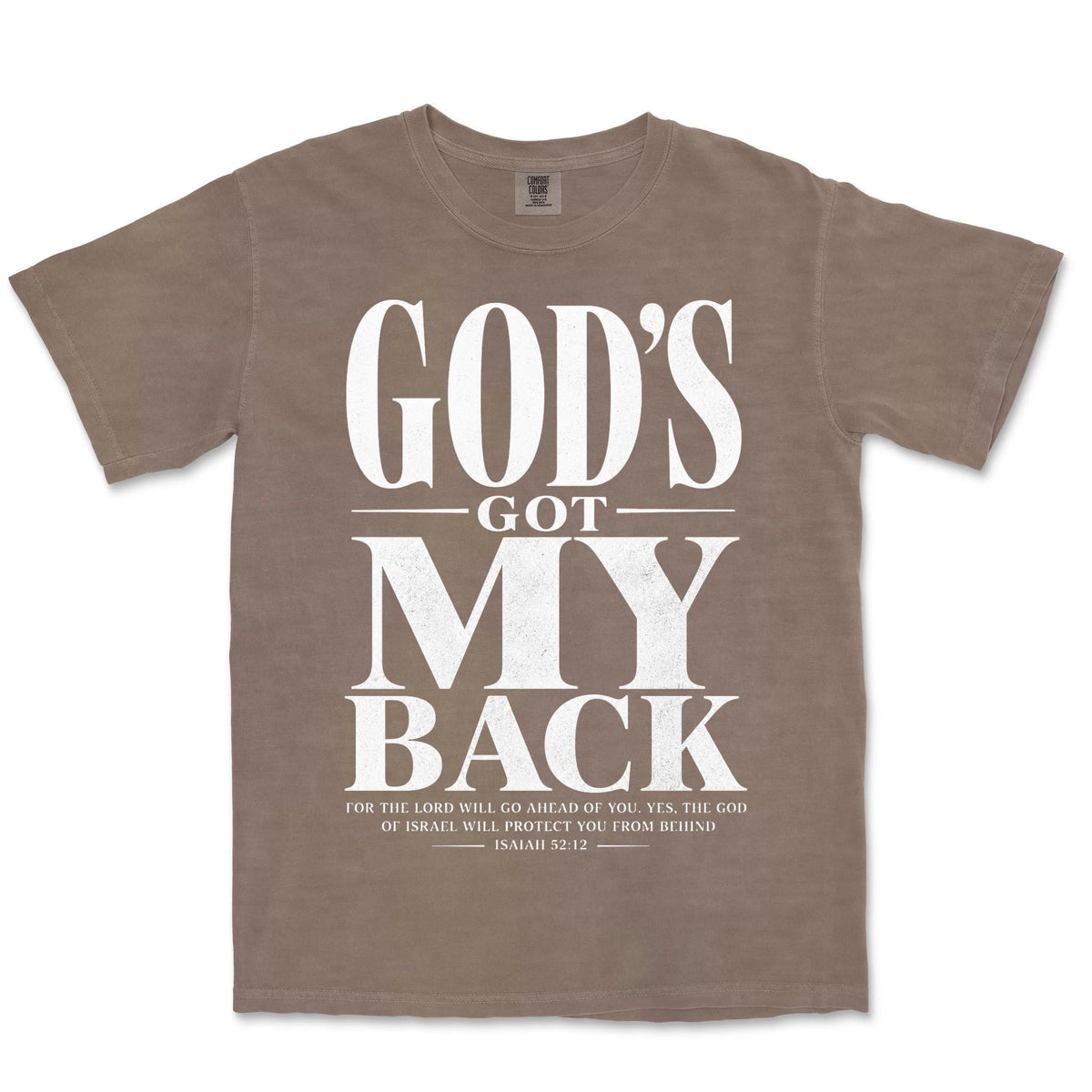 God's Got My Back | Espresso front