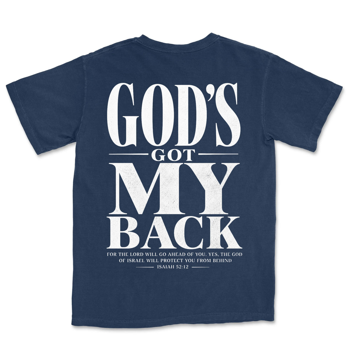 God's Got My Back | Navy back