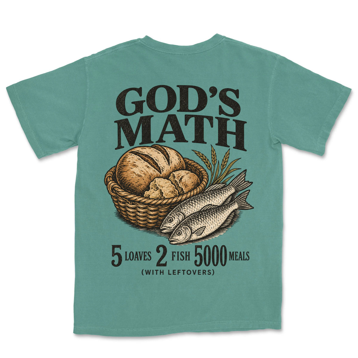 God's Math | Light Green back