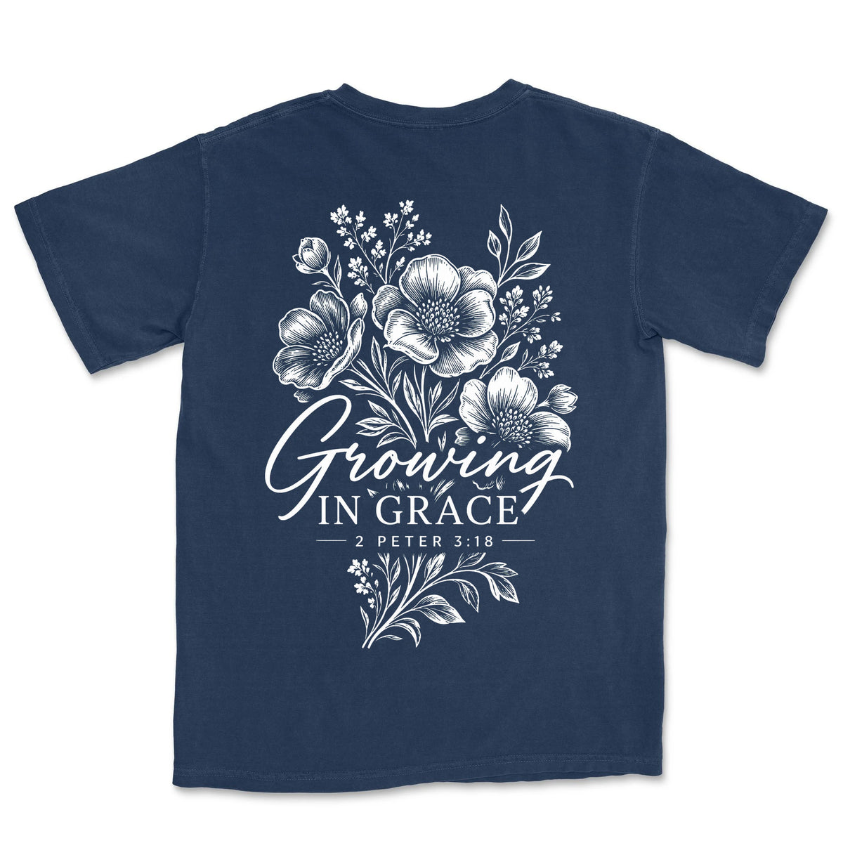 Growing in Grace | Navy back