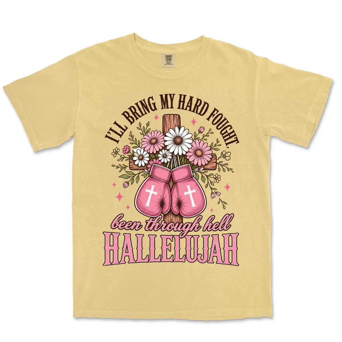Hard Fought Pink Gloves | Butter front