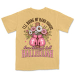 Hard Fought Pink Gloves | Mustard back