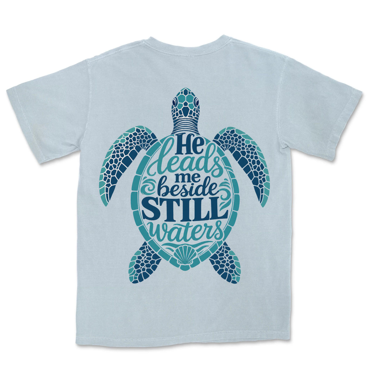 Still Waters Sea Turtle | Chambray back