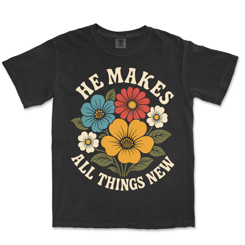 He Makes All Things New | Black front