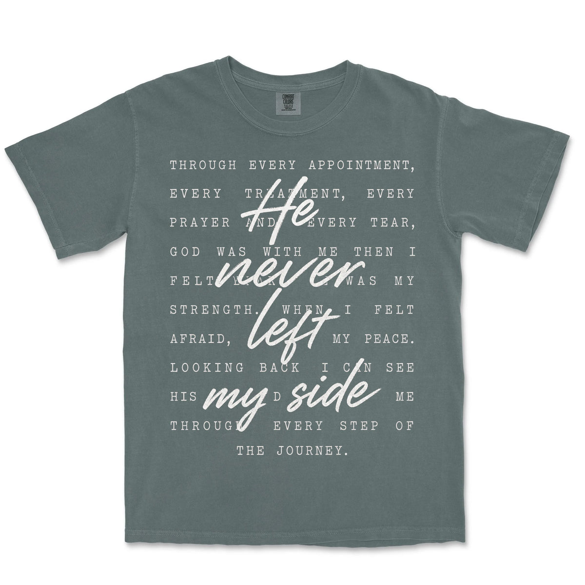 He Never Left My Side | Blue Spruce front