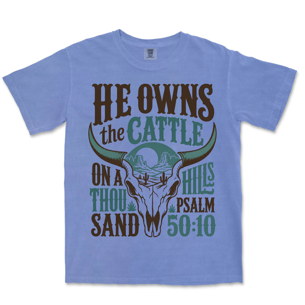 Cattle On A Thousand Hills | Flo Blue front