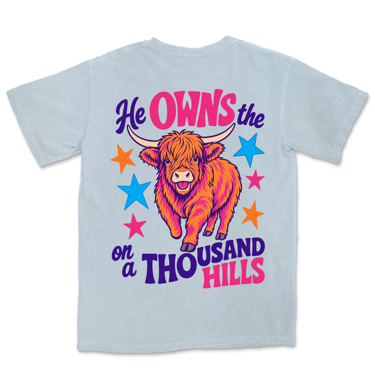 Thousand Hills Highland Cow | Chambray back