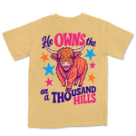 Thousand Hills Highland Cow | Mustard back
