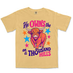 Thousand Hills Highland Cow | Mustard front