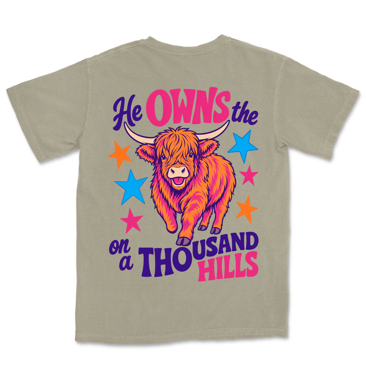 Thousand Hills Highland Cow | Sandstone back
