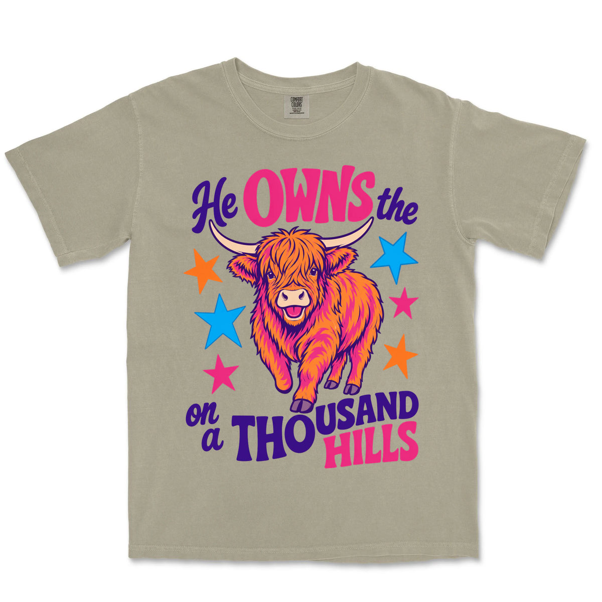 Thousand Hills Highland Cow | Sandstone front
