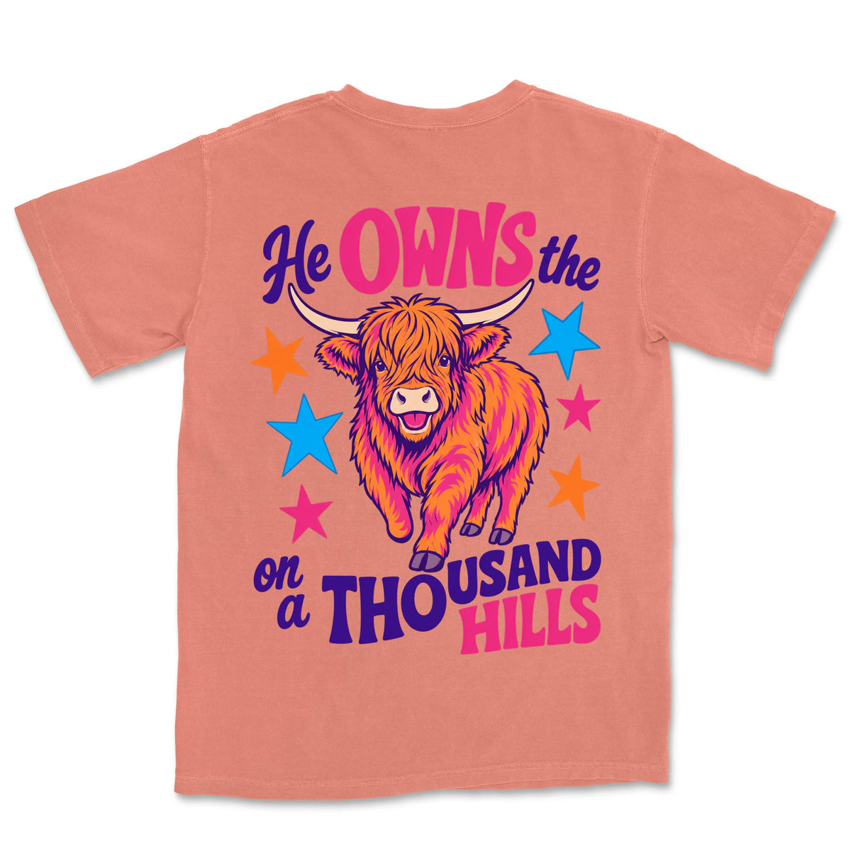 Thousand Hills Highland Cow | Terracotta back