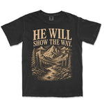 He Will Show The Way | Black front