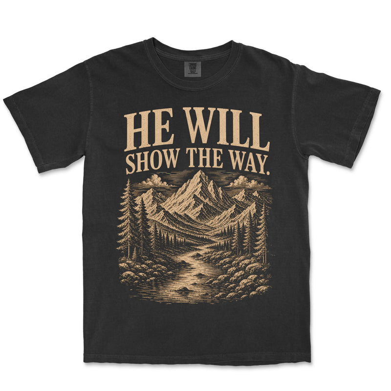 He Will Show The Way | Black front
