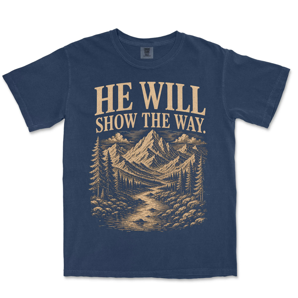 He Will Show The Way | Navy front