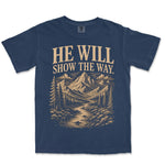 He Will Show The Way | Navy front