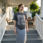 I Will Fear No Evil worn by a model | Graphite model front