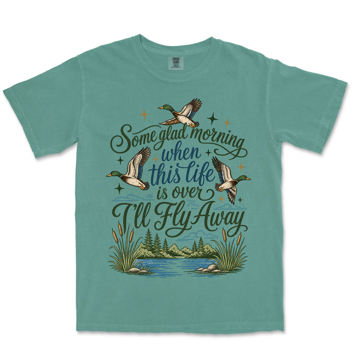 I'll Fly Away Mallards | Light Green front
