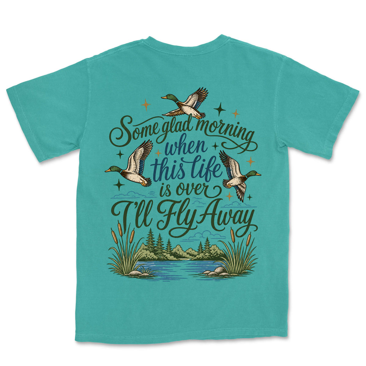 I'll Fly Away Mallards | Sea Foam back
