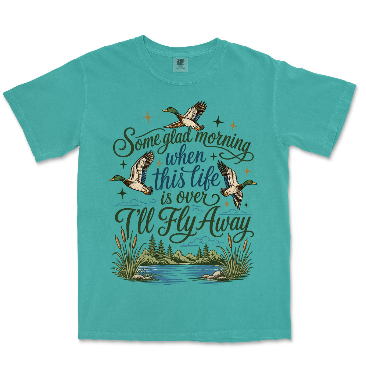 I'll Fly Away Mallards | Sea Foam front