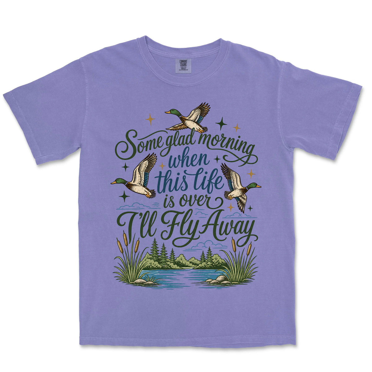 I'll Fly Away Mallards | Violet front