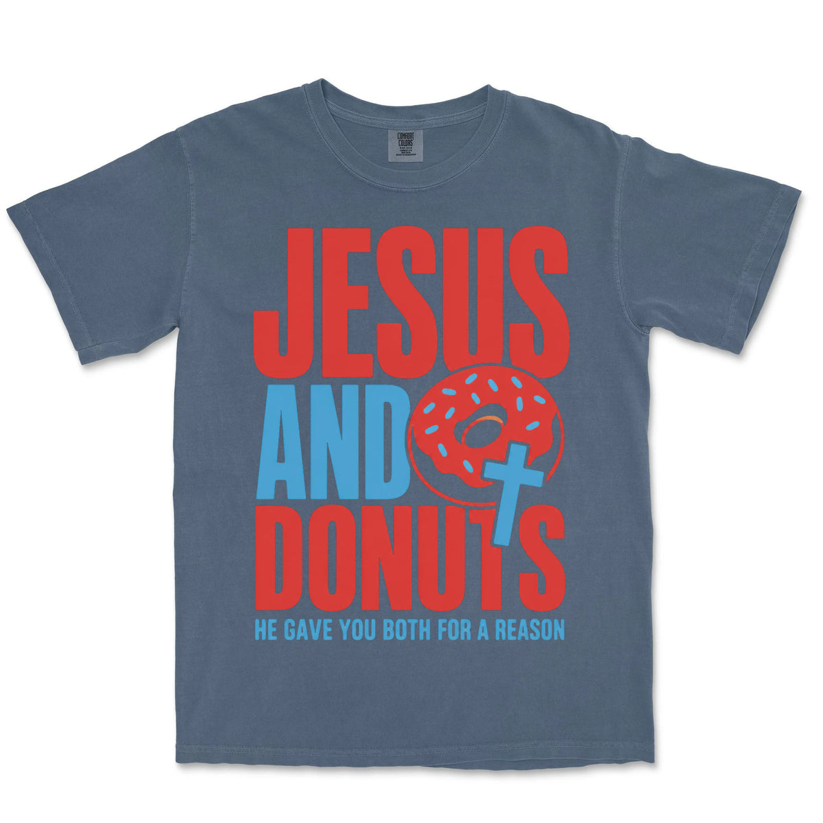 Jesus And Donuts | Denim front