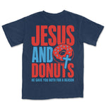 Jesus And Donuts | Navy back