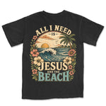 Jesus And The Beach | Black back