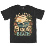 Jesus And The Beach | Black front