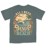 Jesus And The Beach | Blue Spruce back