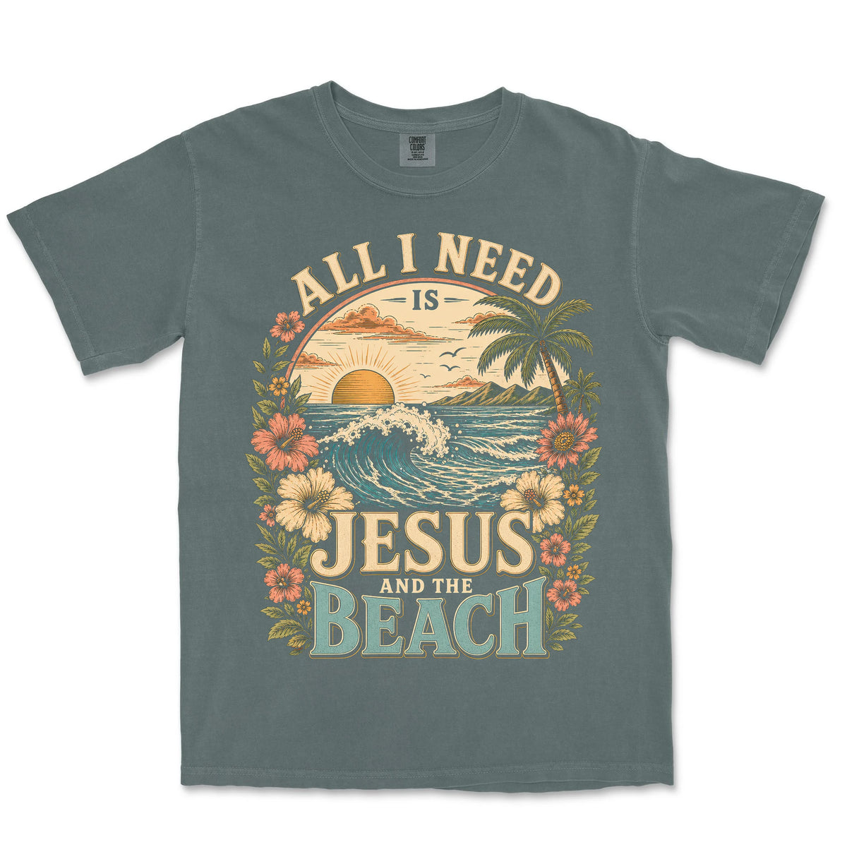 Jesus And The Beach | Blue Spruce front