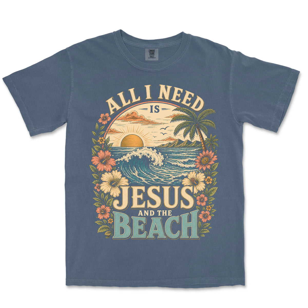 Jesus And The Beach | Denim front