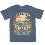 Jesus And The Beach | Denim front