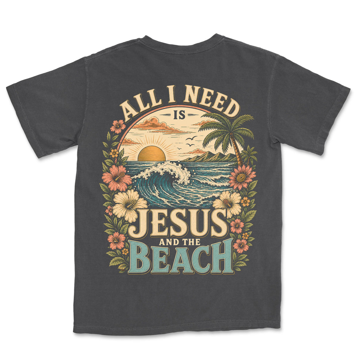 Jesus And The Beach | Graphite back