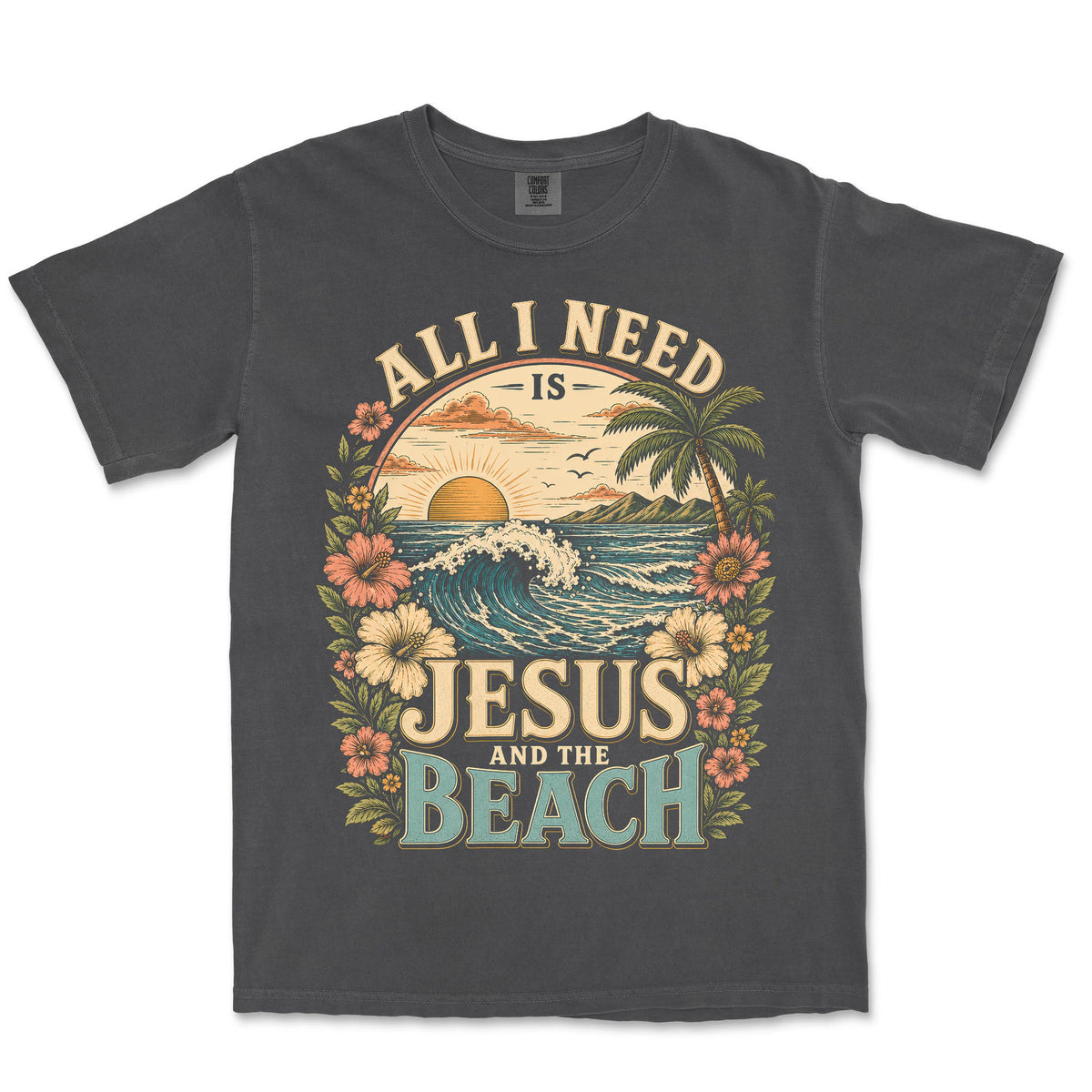 Jesus And The Beach | Graphite front