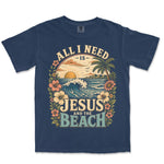 Jesus And The Beach | Navy front