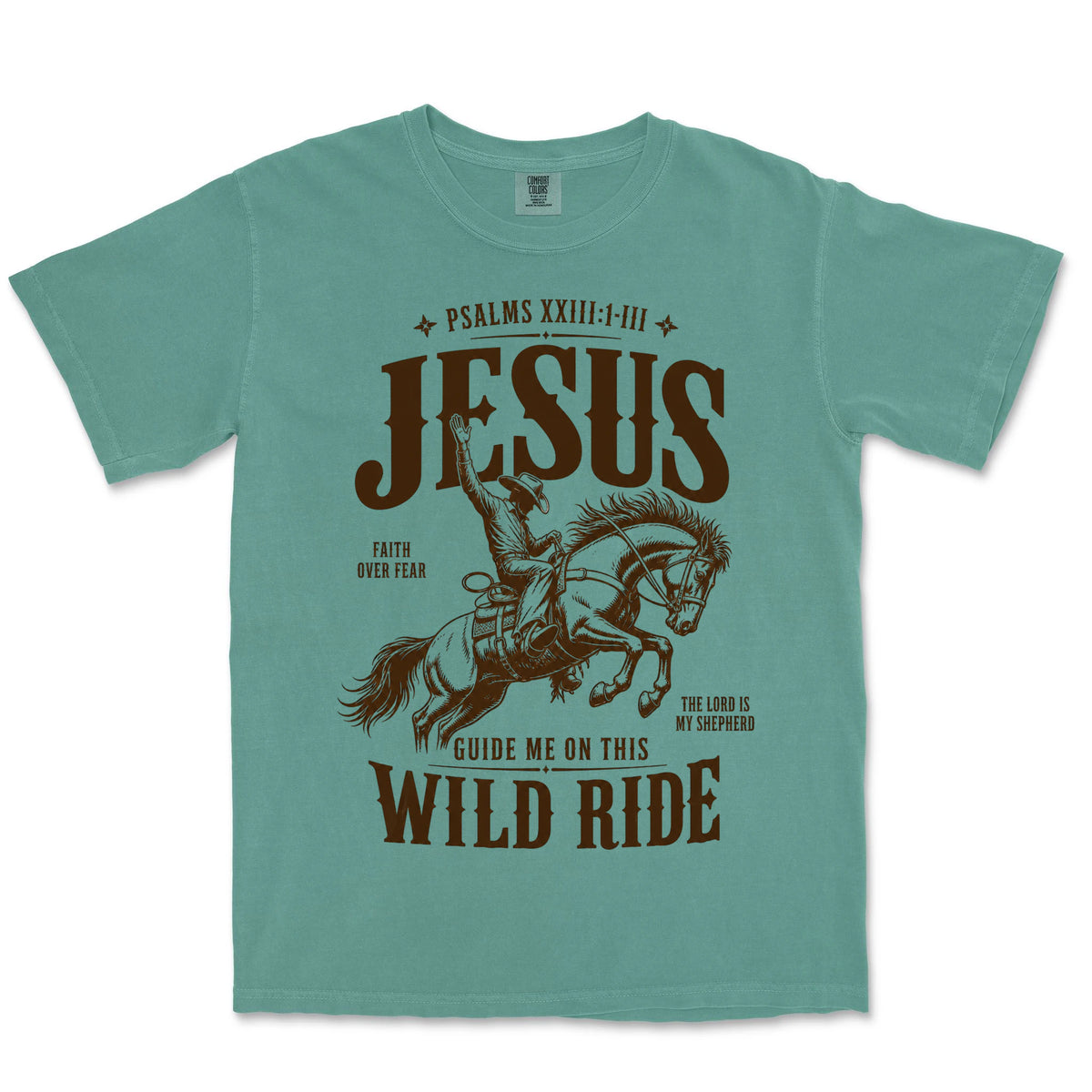 Jesus Guide Me Wild Ride | Light Green front