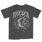 Jesus Has Rizzen Crest Tee | Graphite back