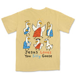 Jesus Loves You Silly Goose Nativity Tee | Butter back