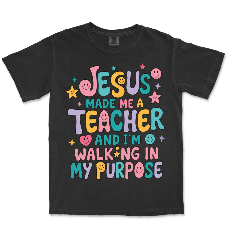 Teacher Purpose Groovy | Black front