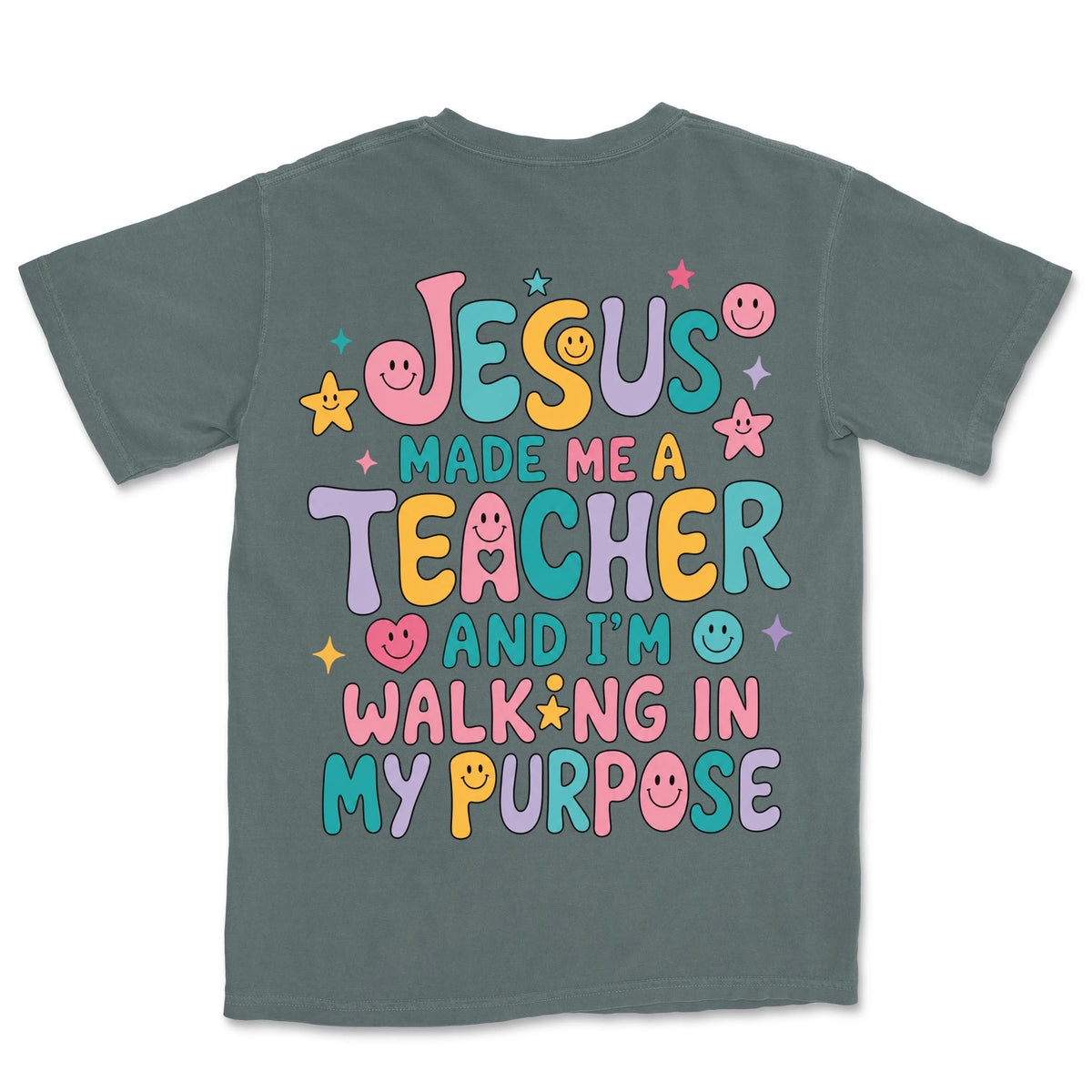 Teacher Purpose Groovy | Blue Spruce back