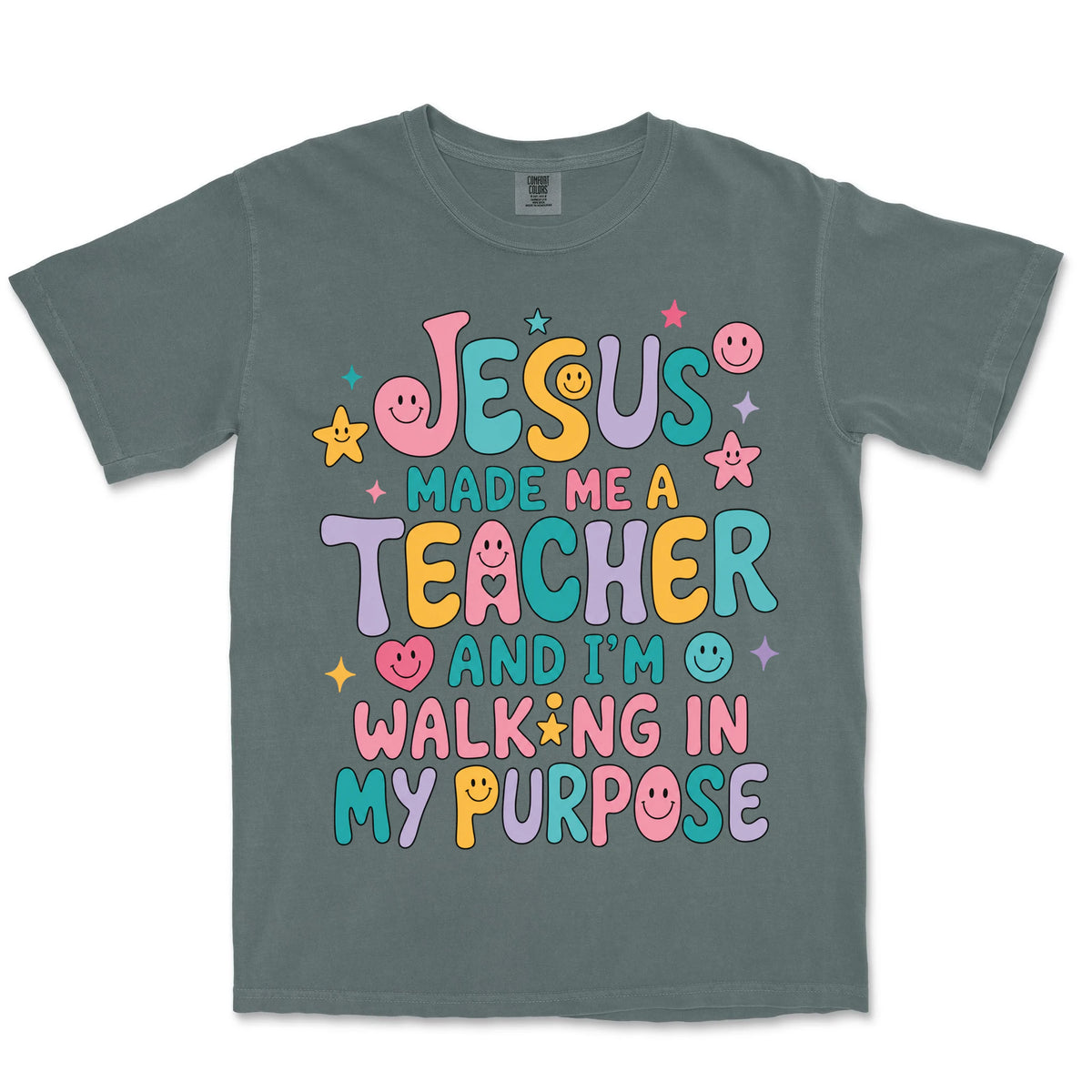 Teacher Purpose Groovy | Blue Spruce front