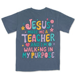 Teacher Purpose Groovy | Denim back
