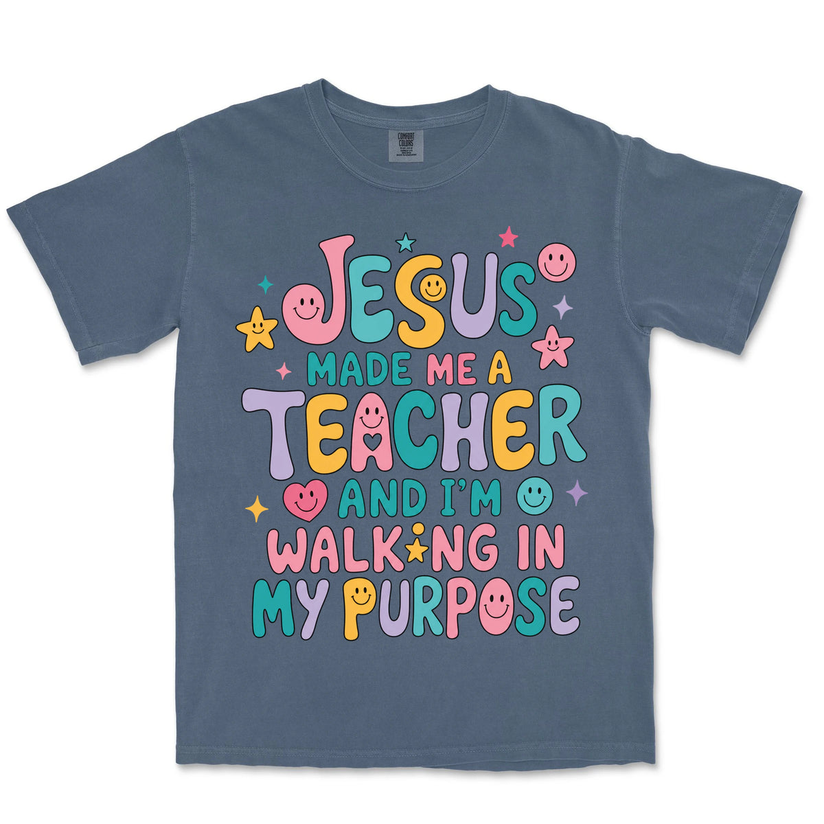 Teacher Purpose Groovy | Denim front