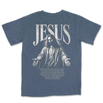 Jesus Open Arms | Denim back