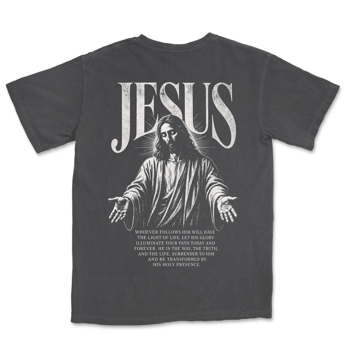 Jesus Open Arms | Graphite back