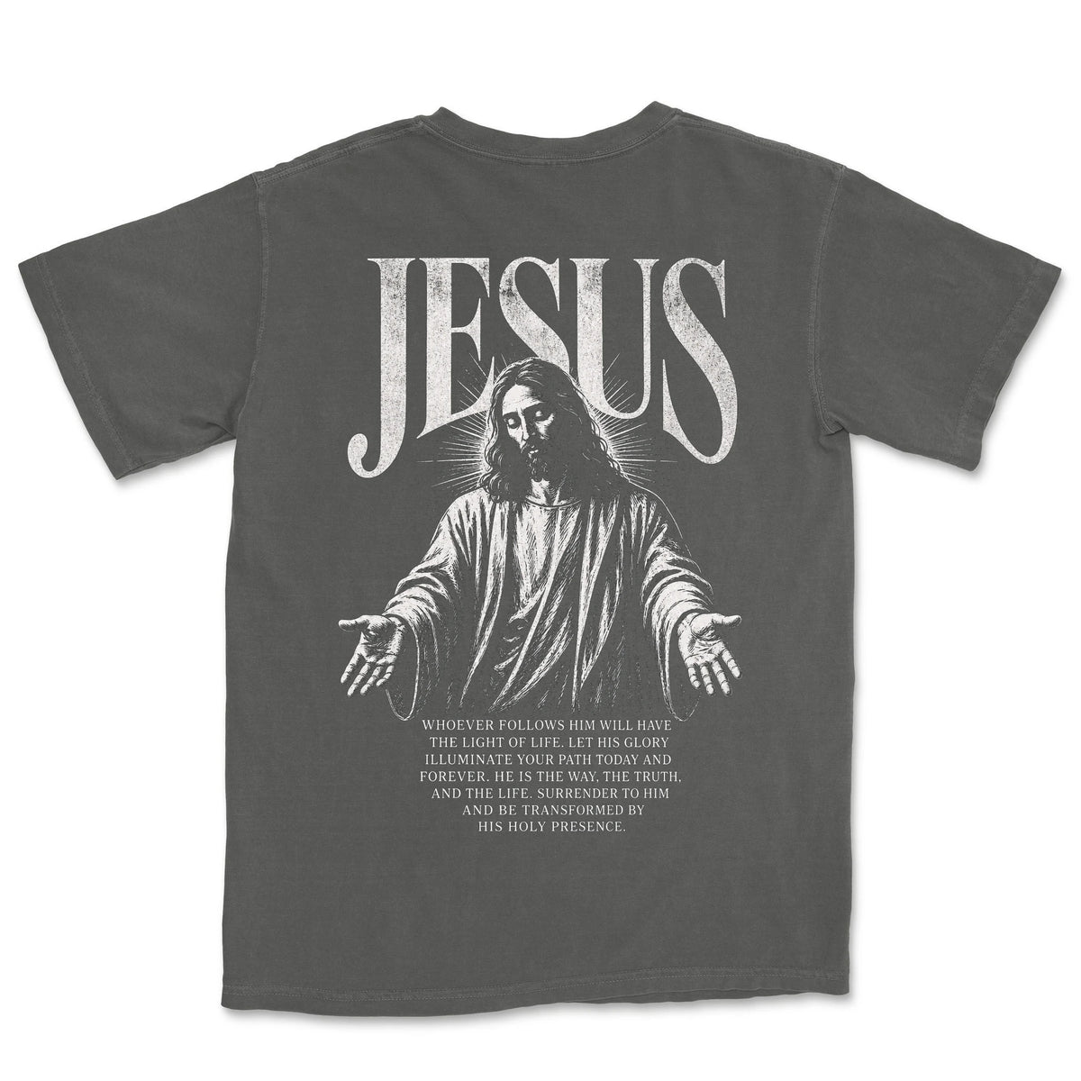 Jesus Open Arms | Pepper back