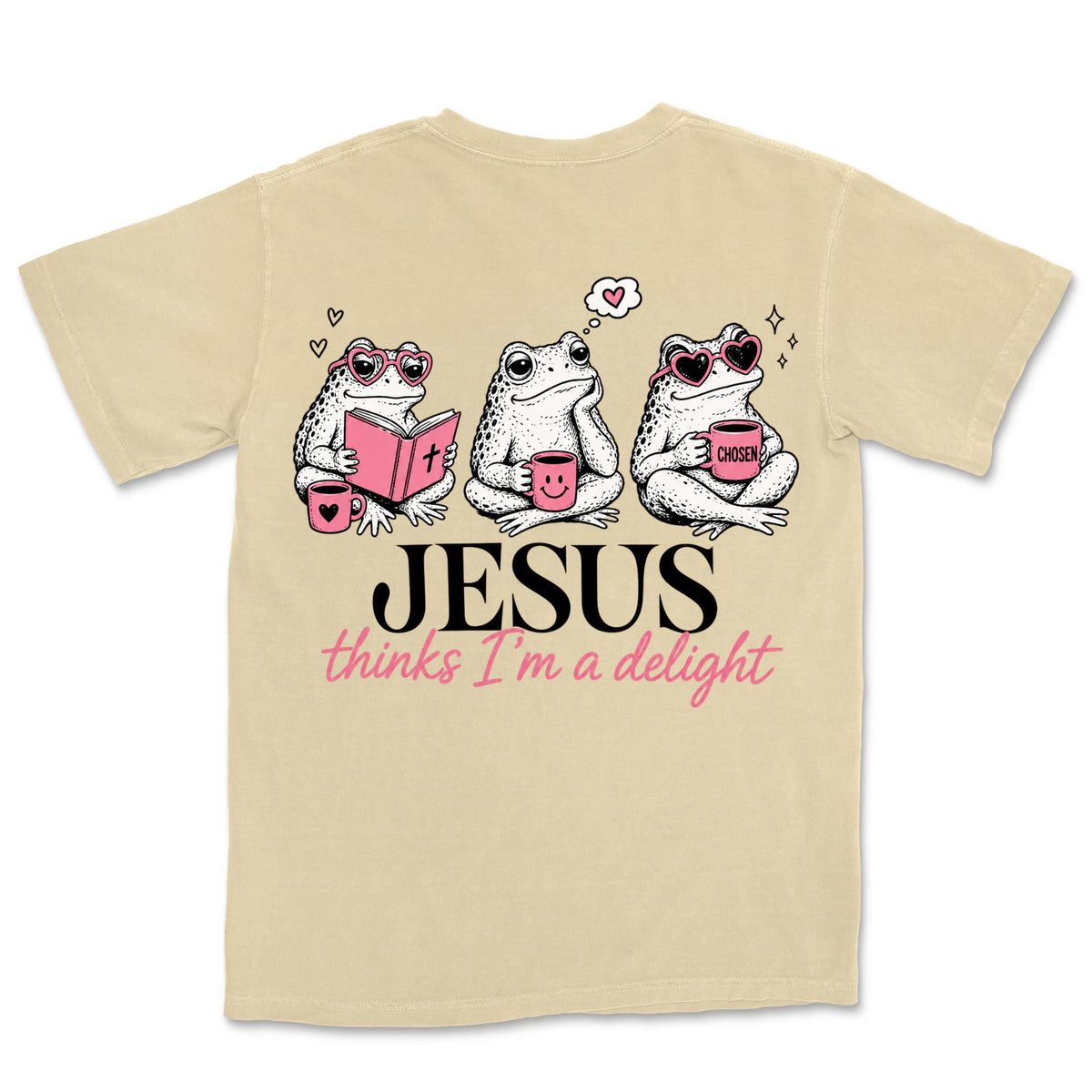 Jesus Thinks I'm A Delight Frogs | Banana back