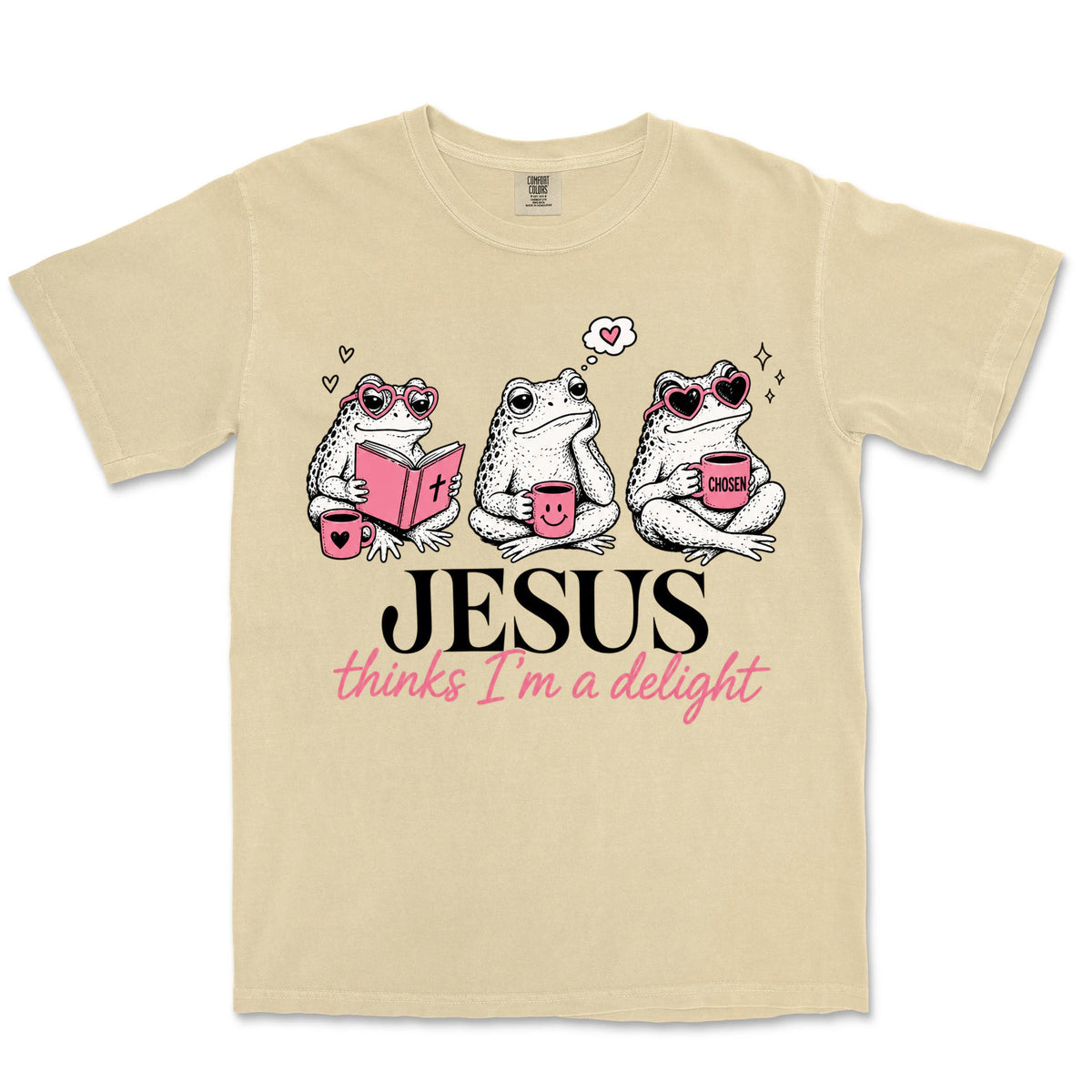 Jesus Thinks I'm A Delight Frogs | Banana front