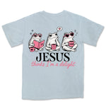 Jesus Thinks I'm A Delight Frogs | Chambray back